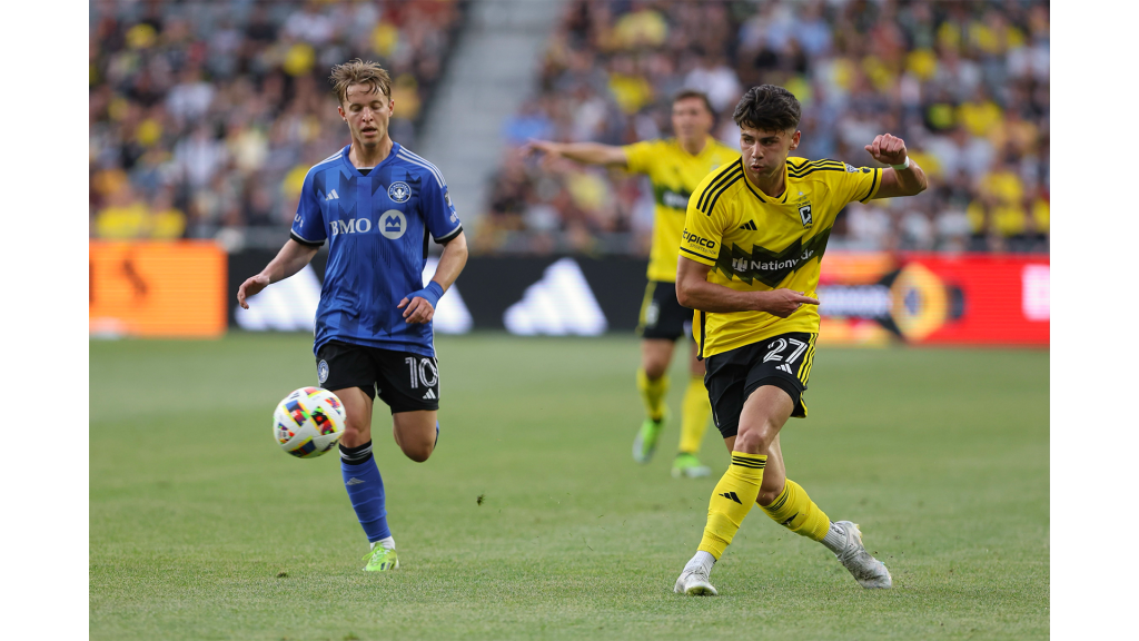 Max Arfsten in action against CF Montreal. (Photo: Sam Fahmi - Massive Report)